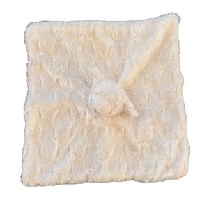 Blankets & Beyond White Lamb Sheep Sherpa Curly Plush Security Blanket Lovey Toy